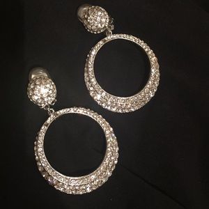 HOT ITEM! Pageant hoop clip-on earrings